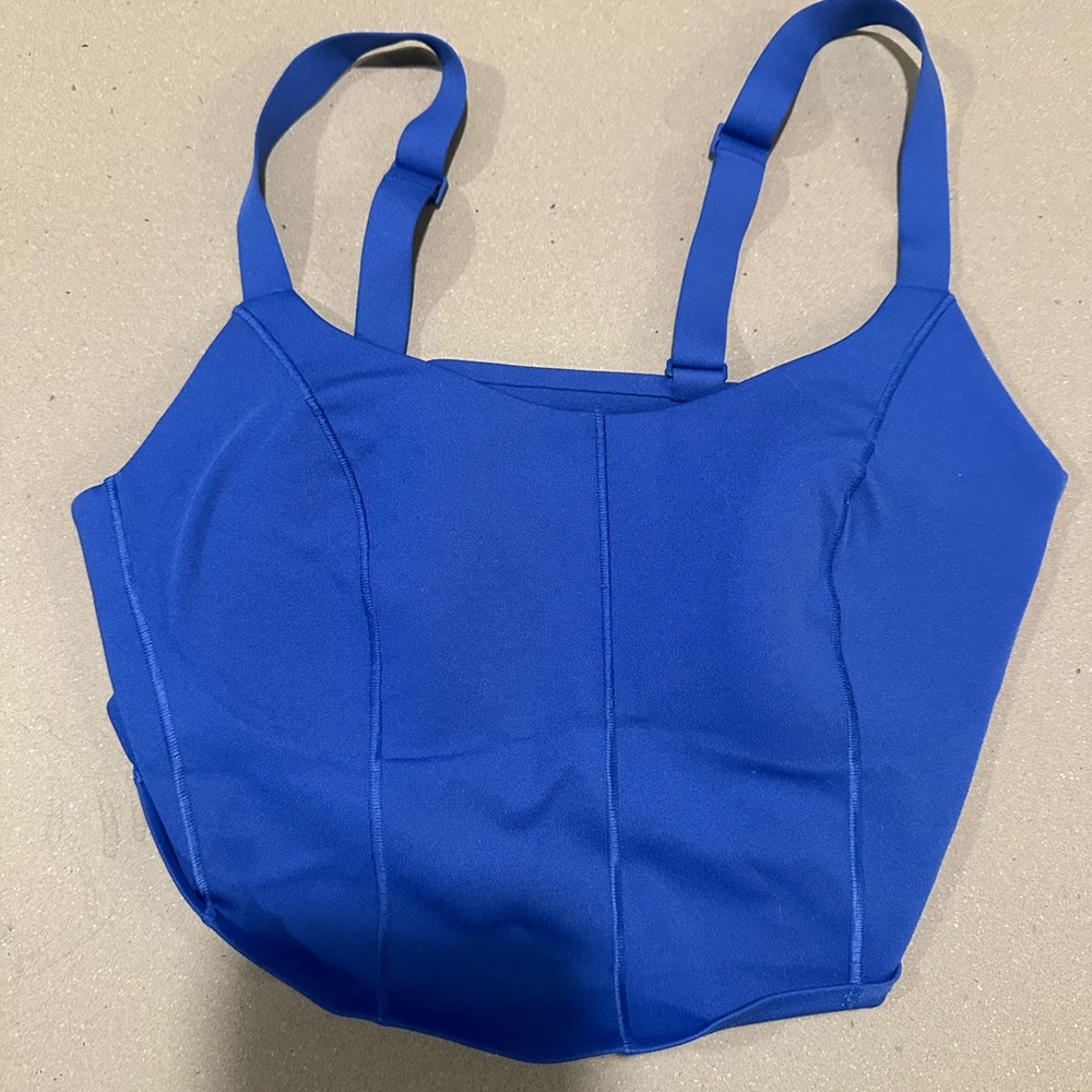 Aerie Blue Corset Workout Set